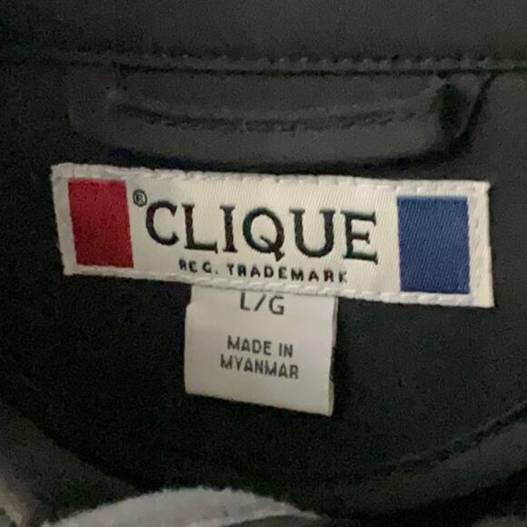 Clique Black Zip Up Jacket L NEW No Tag Home Depot Miami Trucker Bikercore FDC - Picture 11 of 12